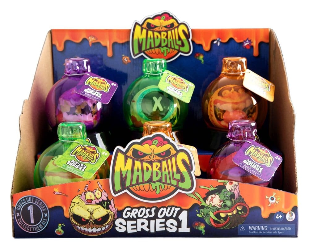 Mad Balls Bouncy Balls Gross Out Series 1 Sortiment (12)