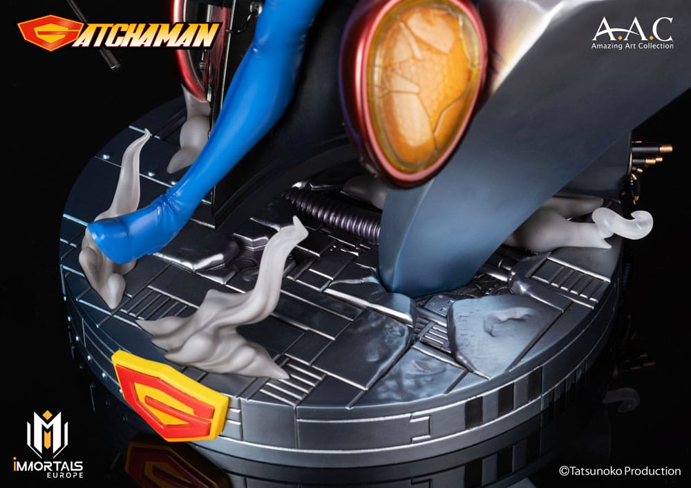 Gatchaman Amazing Art Collection Statue Ken the Eagle, The Leader of the Science Ninja Team 34 cm