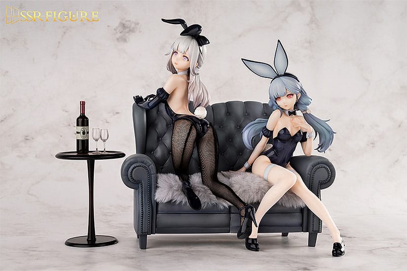 Caractère d'origine SSR PVC Statuen 1/7 Yi Ren Guan - House of UNHUMANS Jin Hua: Bunny ver. + Qiao er combinatoire 23 cm