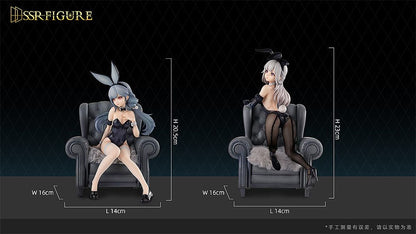 Caractère d'origine SSR PVC Statuen 1/7 Yi Ren Guan - House of UNHUMANS Jin Hua: Bunny ver. + Qiao er combinatoire 23 cm