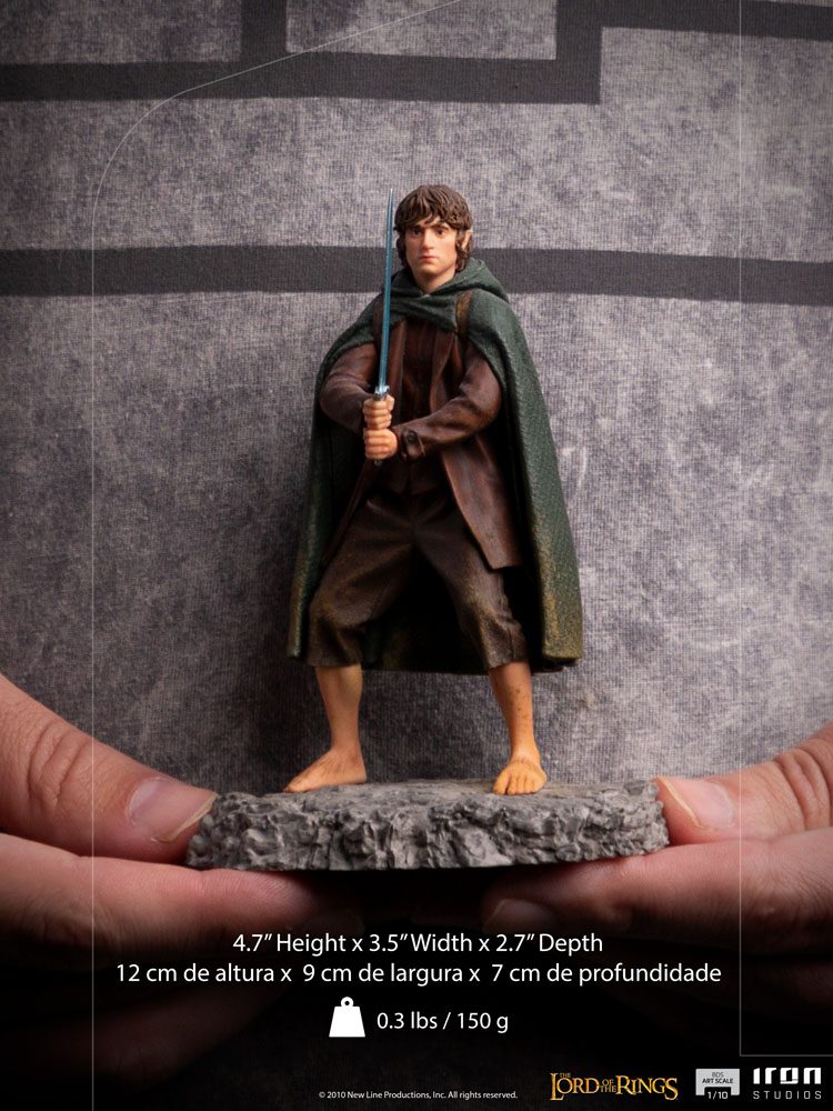 El Señor De Los Anillos Estatua BDS Art Scale 1/10 Frodo 12 cm