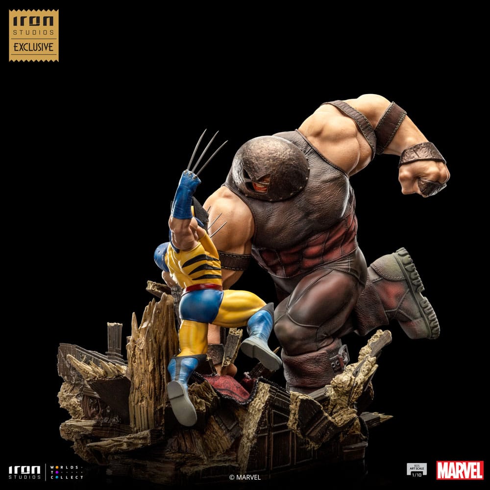 Marvel BDS Kunst Schaalbeeld 1/10 Wolverine vs Juggernaut heo EU Exclusief 30 cm