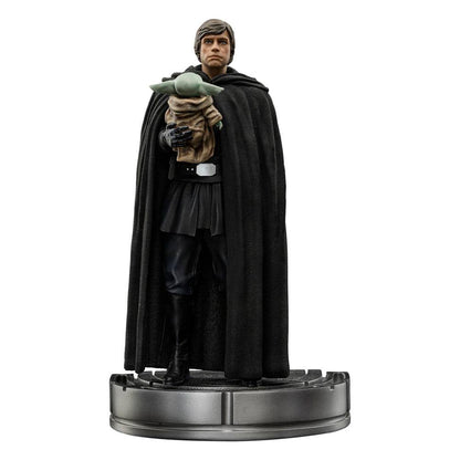 Star Wars The Mandalorian Art Scale Statue 1/10 Luke Skywalker y Grogu 21 cm