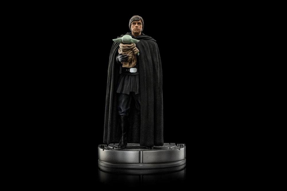 Star Wars The Mandalorian Art Scale Statue 1/10 Luke Skywalker y Grogu 21 cm