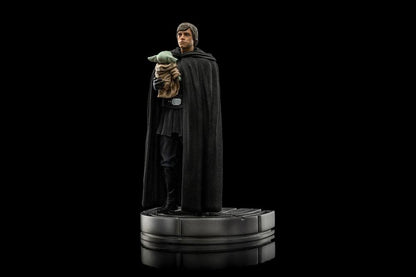 Star Wars The Mandalorian Art Scale Statue 1/10 Luke Skywalker y Grogu 21 cm