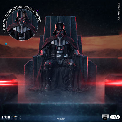 Estatua de réplica de Legacy Star Wars 1/4 Darth Vader en el trono 48 cm