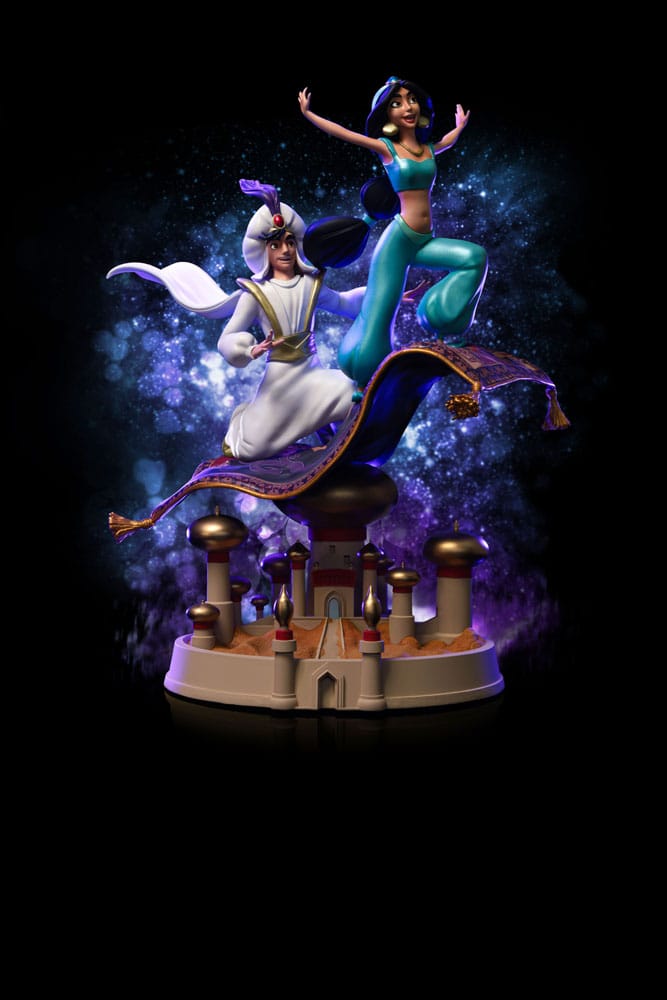 Disney Scale Staty 1/10 Aladdin och Yasmine 30 cm