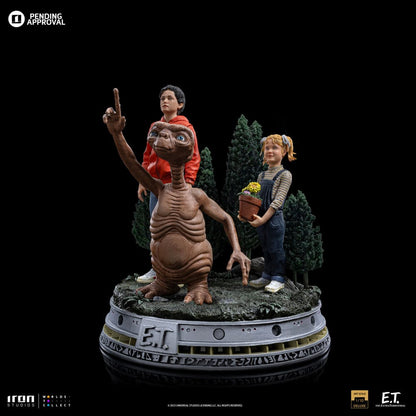 E.t. Den extra-terrestrial deluxe konstskala statyn 1/10 E.T., Elliot och Gertie 19 cm