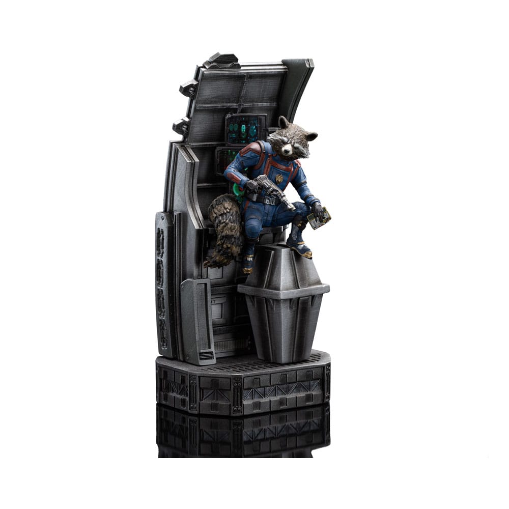 Statua della scala Marvel 1/10 Guardiani del Galaxy Vol. 3 Rocket Racoon 20 cm