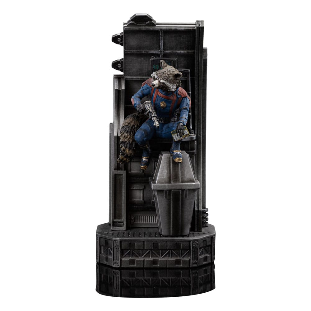 Statua della scala Marvel 1/10 Guardiani del Galaxy Vol. 3 Rocket Racoon 20 cm