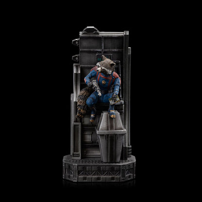 Statua della scala Marvel 1/10 Guardiani del Galaxy Vol. 3 Rocket Racoon 20 cm