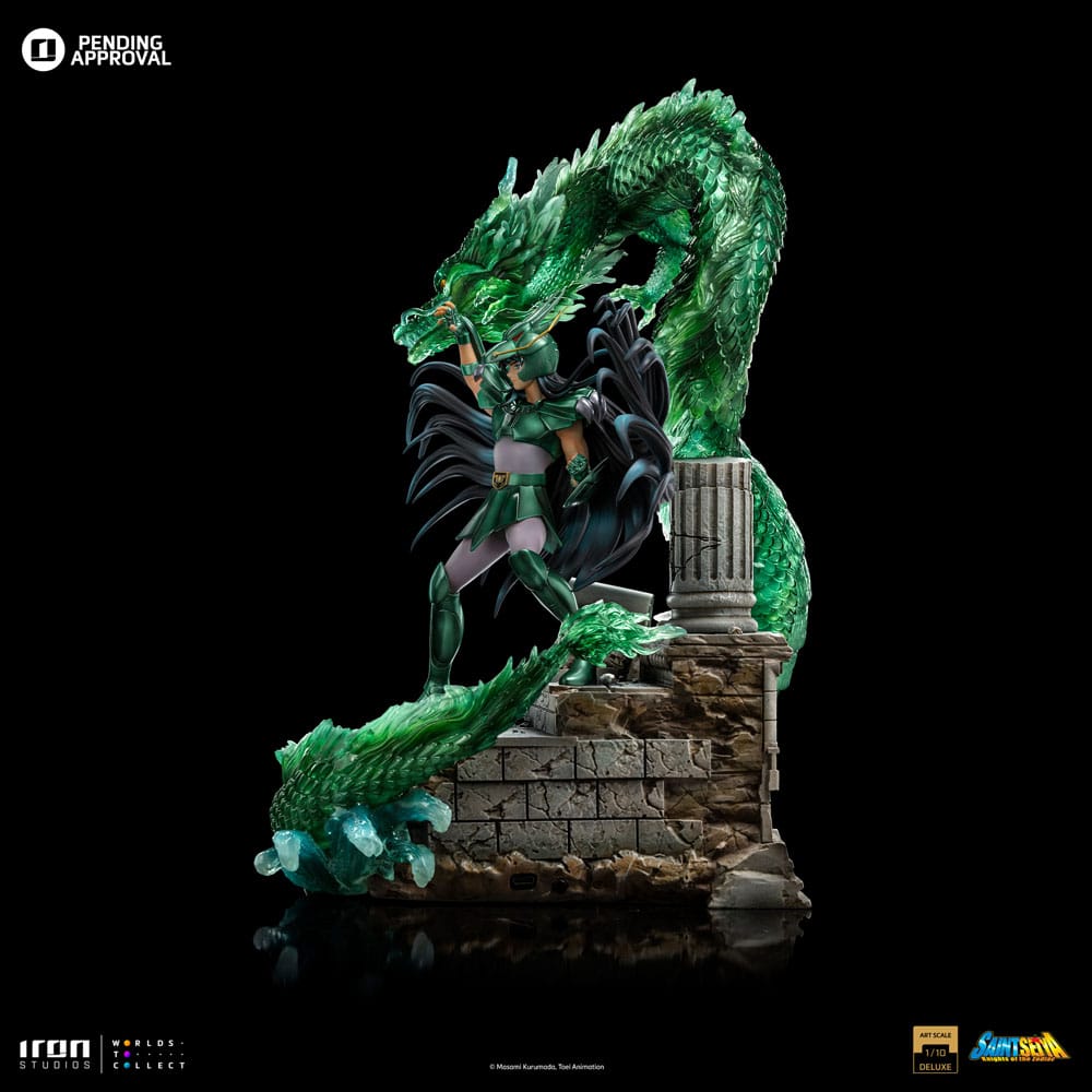 Estatua de escala de arte de Saint Seiya Deluxe 1/10 Dragón Shiryu 38 cm