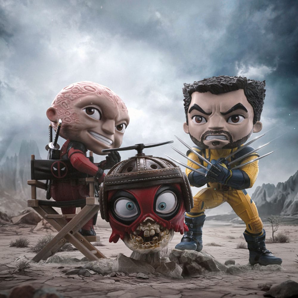 Deadpool & Wolverine Mini Co. PVC Figur Deadpool Unmasked 13 cm