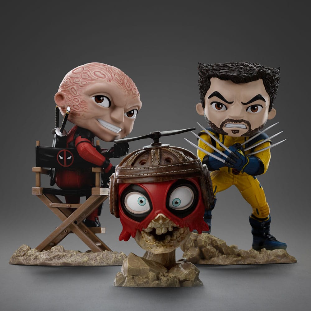 Deadpool & Wolverine Mini Co. Figura in PVC Deadpool e Wolverine set Unmasked 14 cm