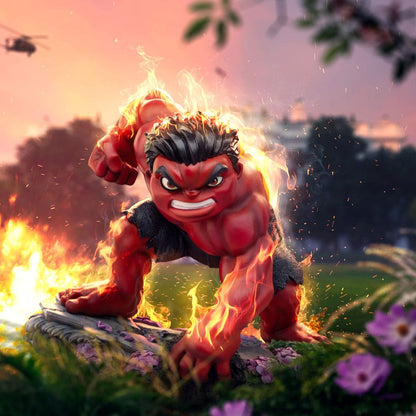 Captain America 4 Mini Co. PVC Figura rossa Hulk 16 cm