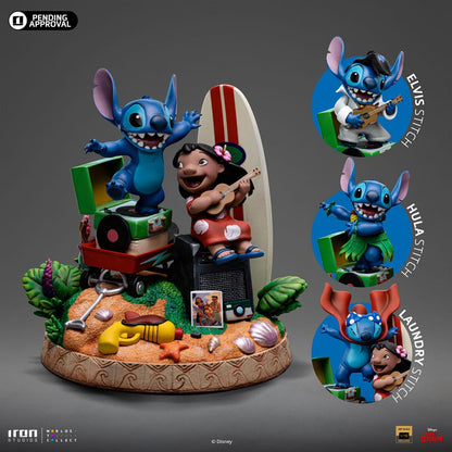 Estatua de escala de arte de Lilo & Stitch Deluxe 1/10 Lilo y Stitch 20 cm
