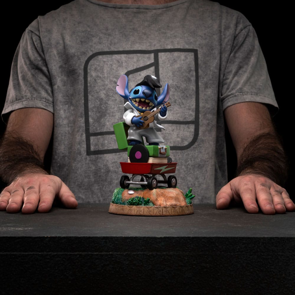 Lilo & Stitch Art Scale Statup 1/10 Stitch King of Rock 17 cm