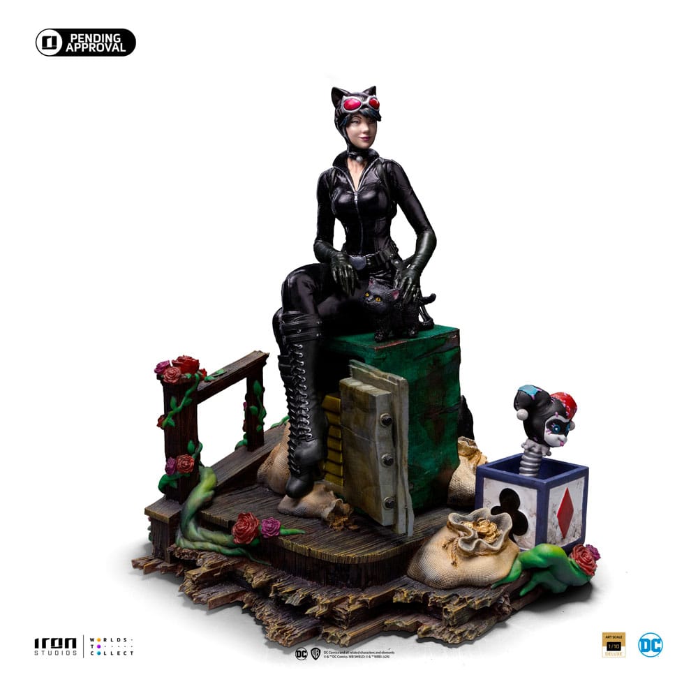 DC Comics Deluxe Art Scale Statup 1/10 Catwoman (Gotham City Sirens) 21 cm