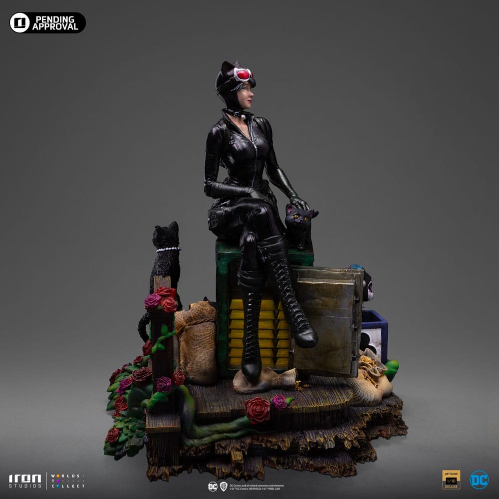 DC Comics Deluxe Art Scale Statup 1/10 Catwoman (Gotham City Sirens) 21 cm