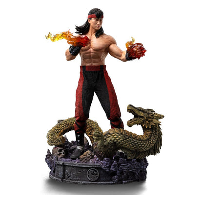 Estatua de escala artística de mortal kombat 1/10 liu kang 23 cm