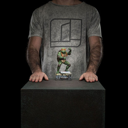 Estatua de escala de arte de tortugas mutantes adolescentes 1/10 Michelangelo 19 cm