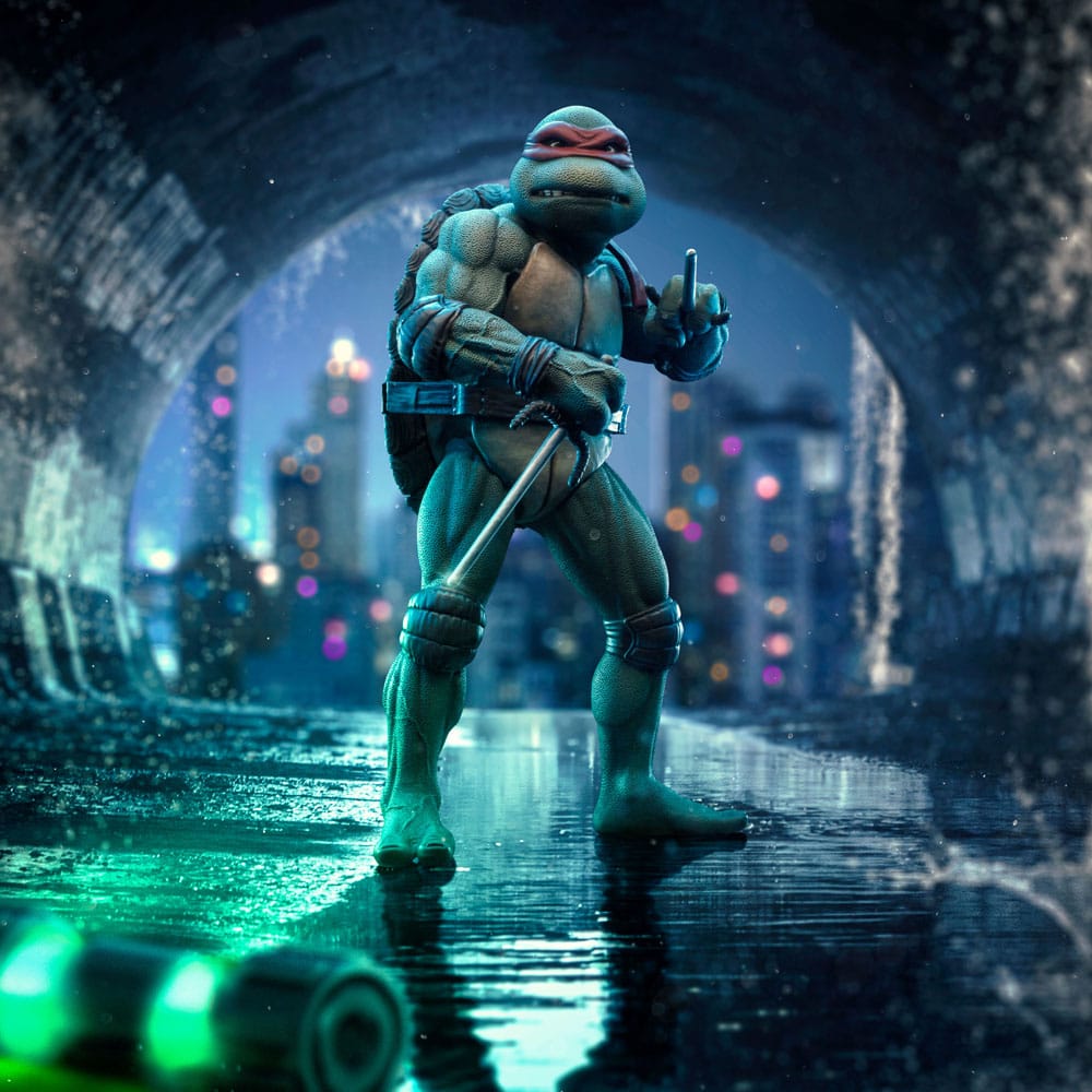 Estatua de escala de arte de tortugas mutantes adolescentes 1/10 Raphael 21 cm