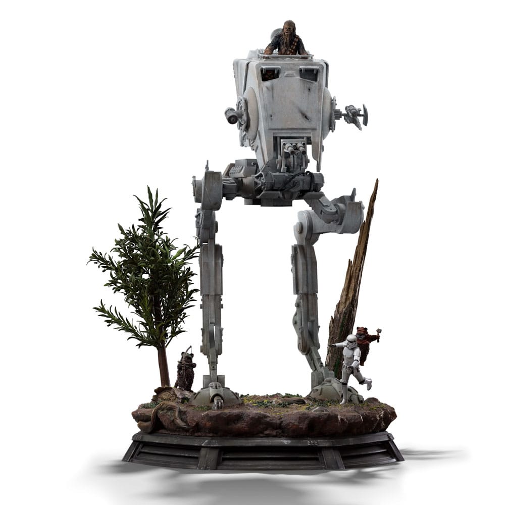 Star Wars Demi Art Scale Statue 1/20 AT-ST och Chewbacca 53 cm