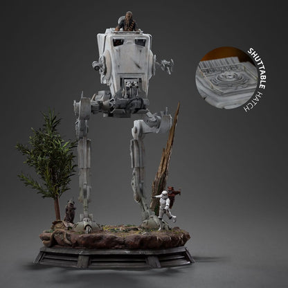 Star Wars Demi Art Scale Statue 1/20 AT-ST och Chewbacca 53 cm