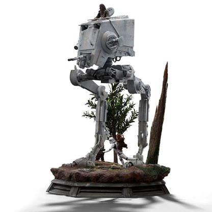 State Scala dell'arte di Star Wars 1/20 AT-ST e CHEWBACCA 53 CM