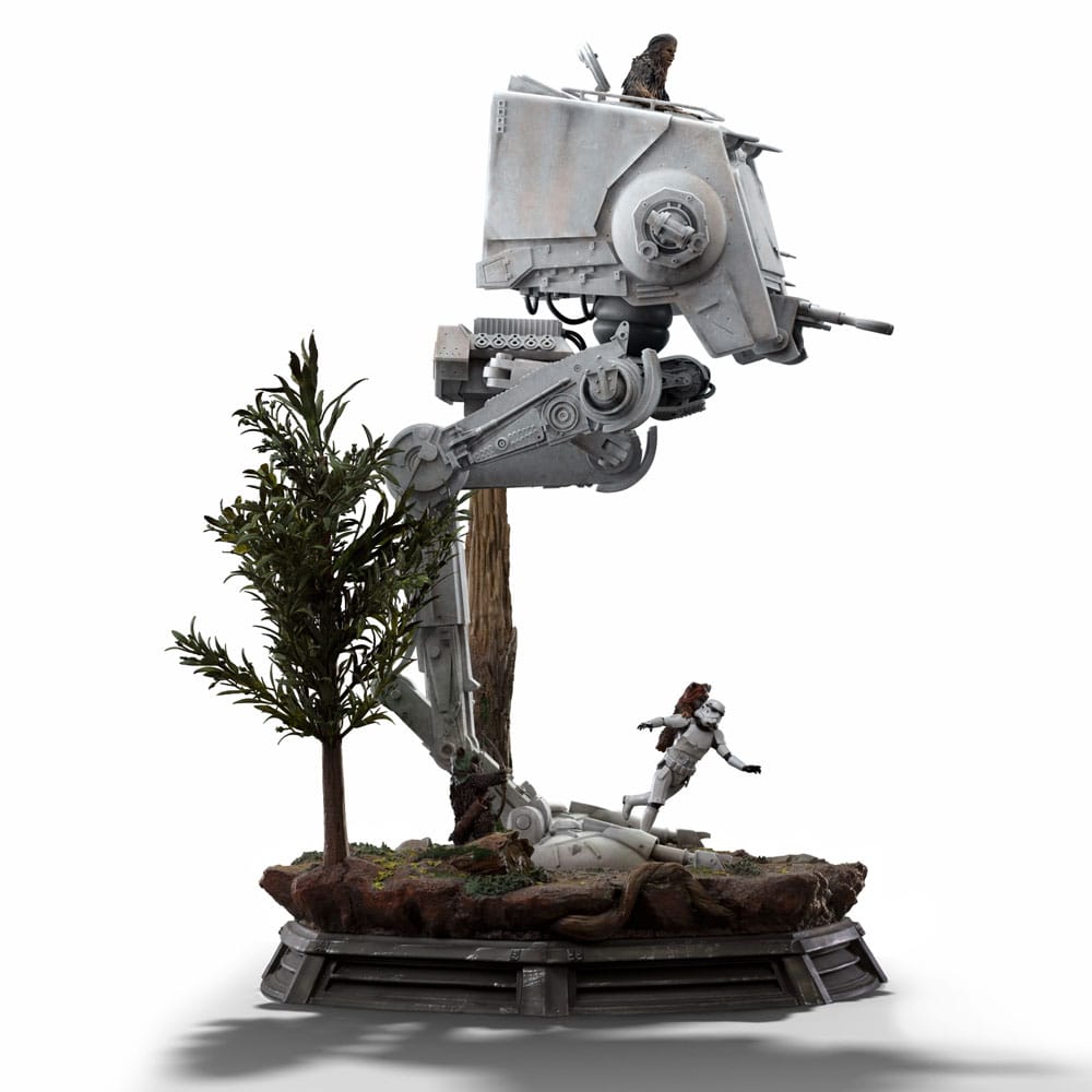 Star Wars Demi Art Scale Statue 1/20 AT-ST och Chewbacca 53 cm