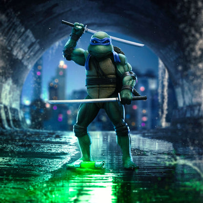 Estatua de escala de arte de Turtles Ninja Turtles adolescentes 1/10 Leonardo 21 cm