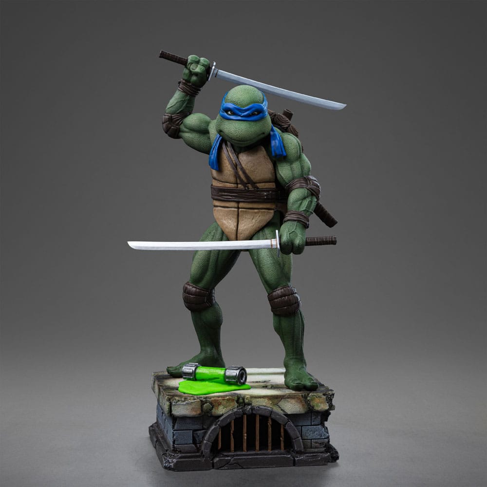 Estatua de escala de arte de Turtles Ninja Turtles adolescentes 1/10 Leonardo 21 cm