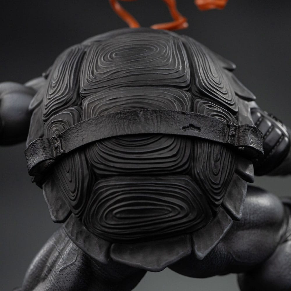 Teenage Mutant Ninja Turtles Statua in scala artistica 1/10 Michelangelo Variante in bianco e nero 26 cm heo Exclusive