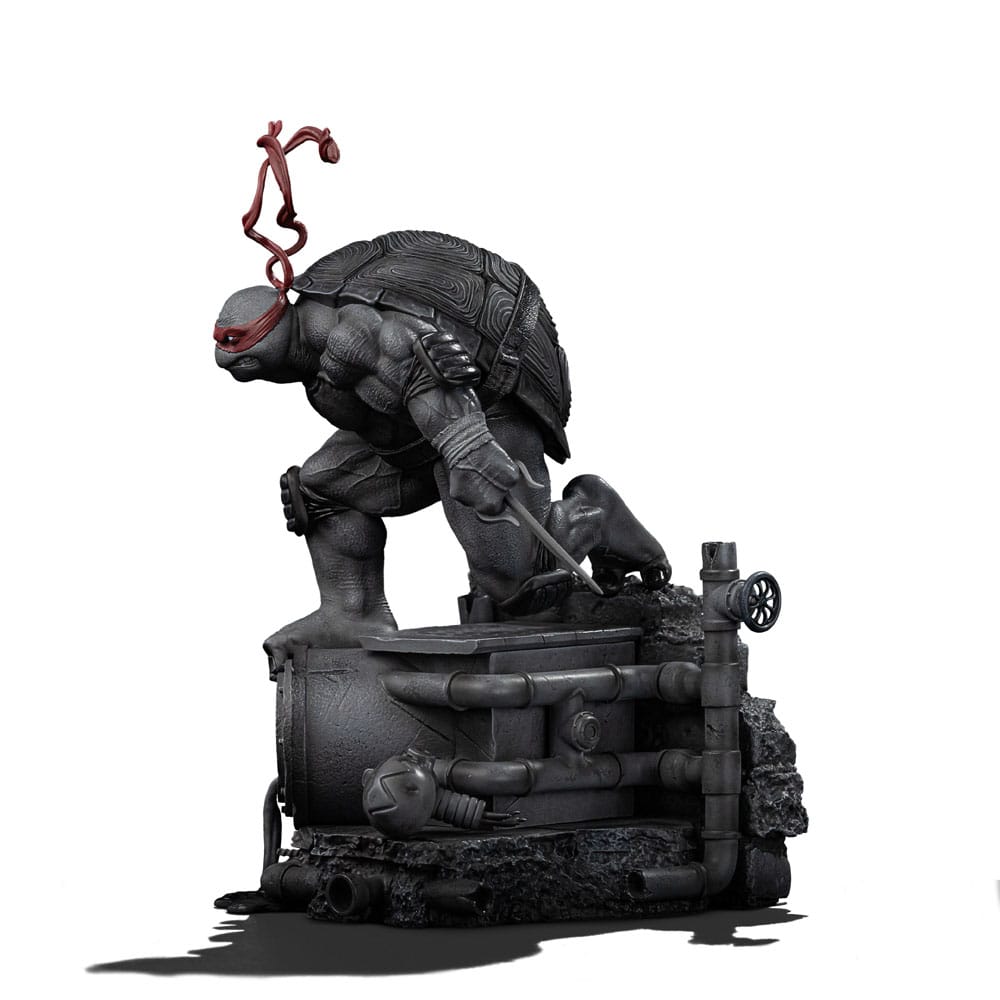 Teenage Mutant Ninja Turtles Estatua a escala artística 1/10 Rafael Variante en blanco y negro 26 cm heo exclusivo