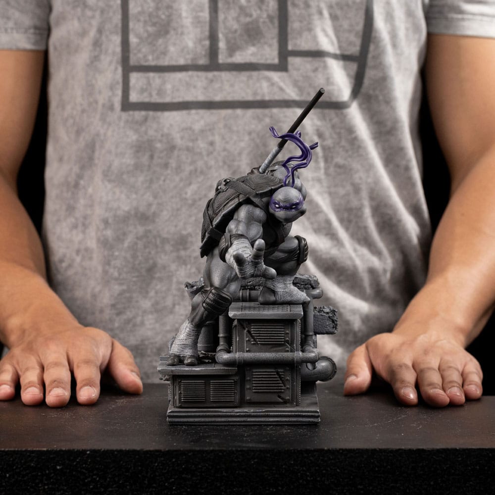 Teenage Mutant Ninja Turtles Art Scale Statue 1/10 Donatello Black and White Variant 26 cm heo eksklusiv
