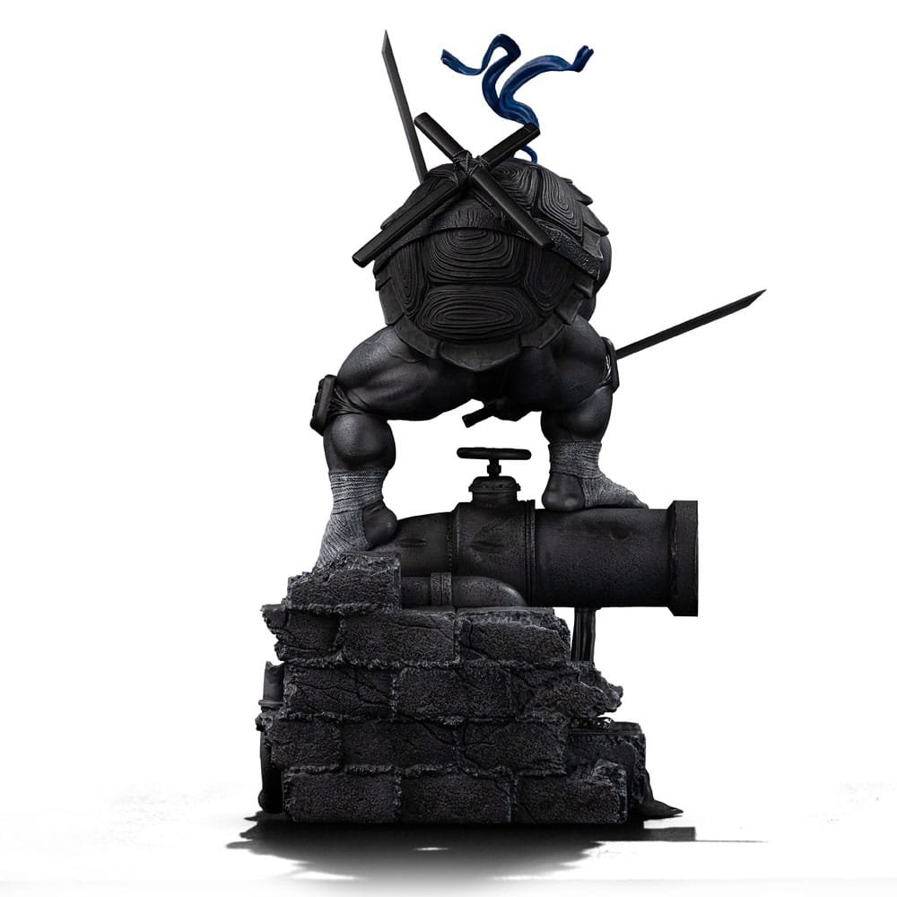 Estatua a escala artística de las Tortugas Ninja Mutantes Adolescentes 1/10 Leonardo Variante en blanco y negro 26 cm heo exclusivo