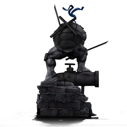 Estatua a escala artística de las Tortugas Ninja Mutantes Adolescentes 1/10 Leonardo Variante en blanco y negro 26 cm heo exclusivo