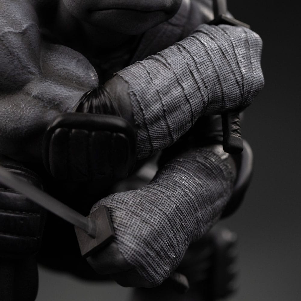 Estatua a escala artística de las Tortugas Ninja Mutantes Adolescentes 1/10 Leonardo Variante en blanco y negro 26 cm heo exclusivo