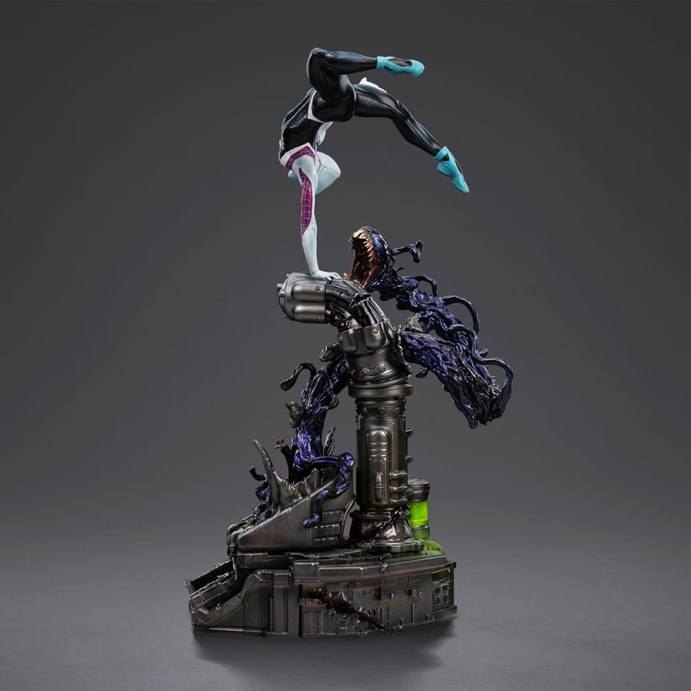 Örümcek Adam Kötü Adamlara Karşı Sanat Ölçeği Heykeli 1/10 Hayalet Örümcek Diorama 34 cm