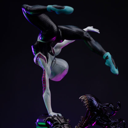 Örümcek Adam Kötü Adamlara Karşı Sanat Ölçeği Heykeli 1/10 Hayalet Örümcek Diorama 34 cm