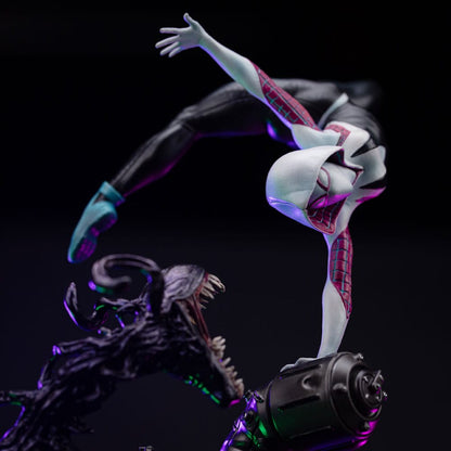 Örümcek Adam Kötü Adamlara Karşı Sanat Ölçeği Heykeli 1/10 Hayalet Örümcek Diorama 34 cm