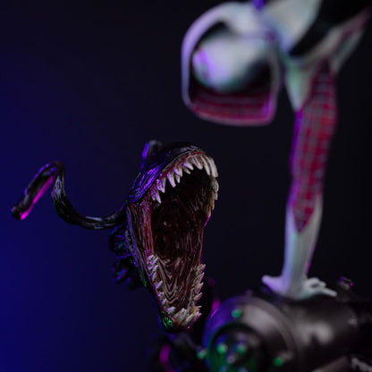 Örümcek Adam Kötü Adamlara Karşı Sanat Ölçeği Heykeli 1/10 Hayalet Örümcek Diorama 34 cm