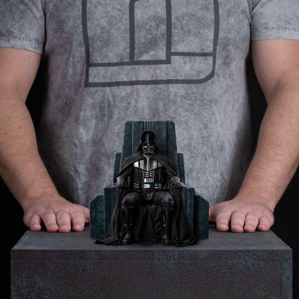 Yıldız Savaşları Sanat Ölçeği Heykeli 1/10 Tahtta Darth Vader 18 cm