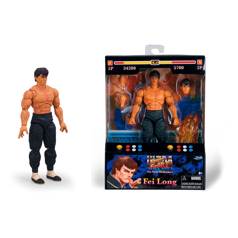 Ultra Street Fighter II: The Final Challengers Action Figuur 1/12 Fei-Long 15 cm