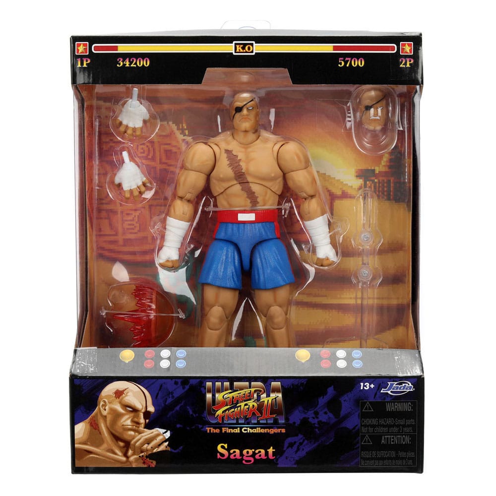 Ultra Street Fighter II: The Final Challengers Action Figur 1/12 Sagat 19 cm