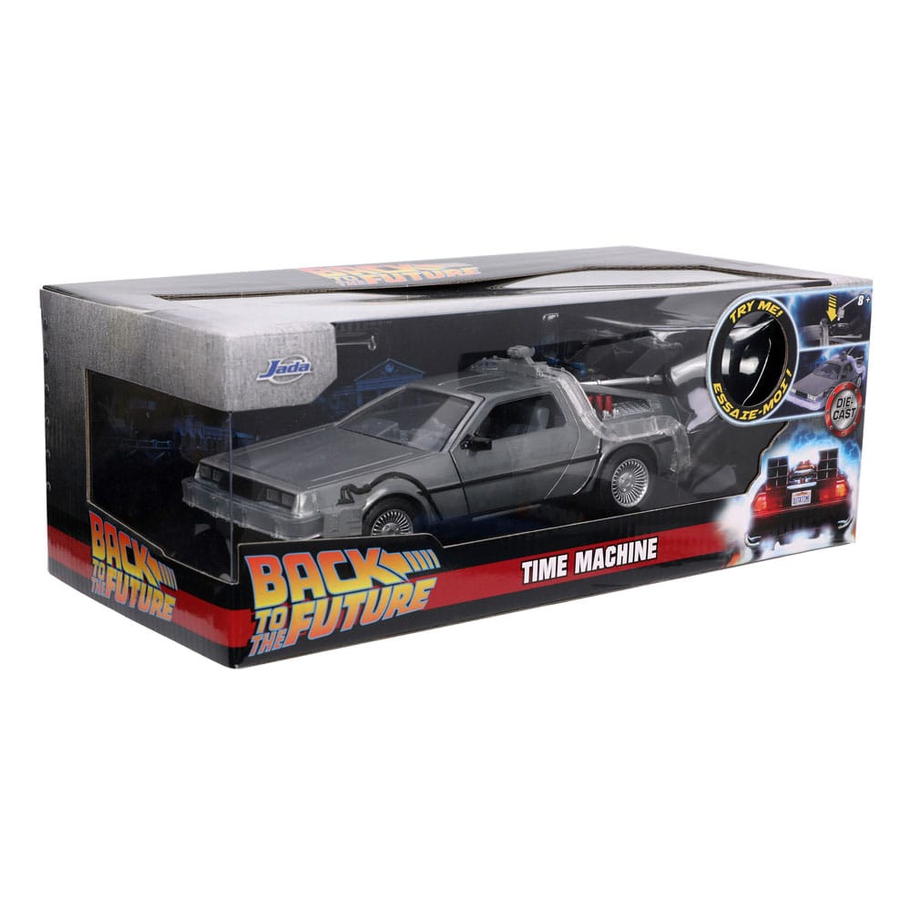 Tillbaka till Future II Hollywood Rides Diecast Model 1/24 Delorean Time Machine