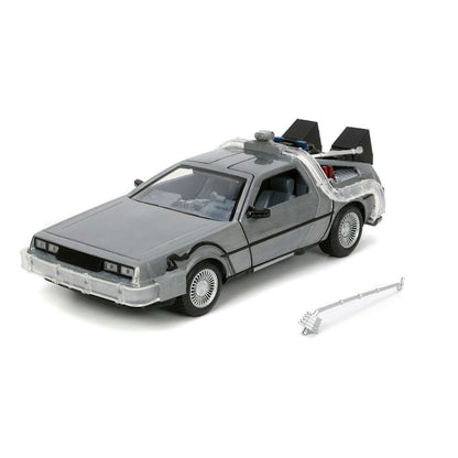 Tilbage til fremtiden II Hollywood Rides Diecast Model 1/24 DeLorean Time Machine