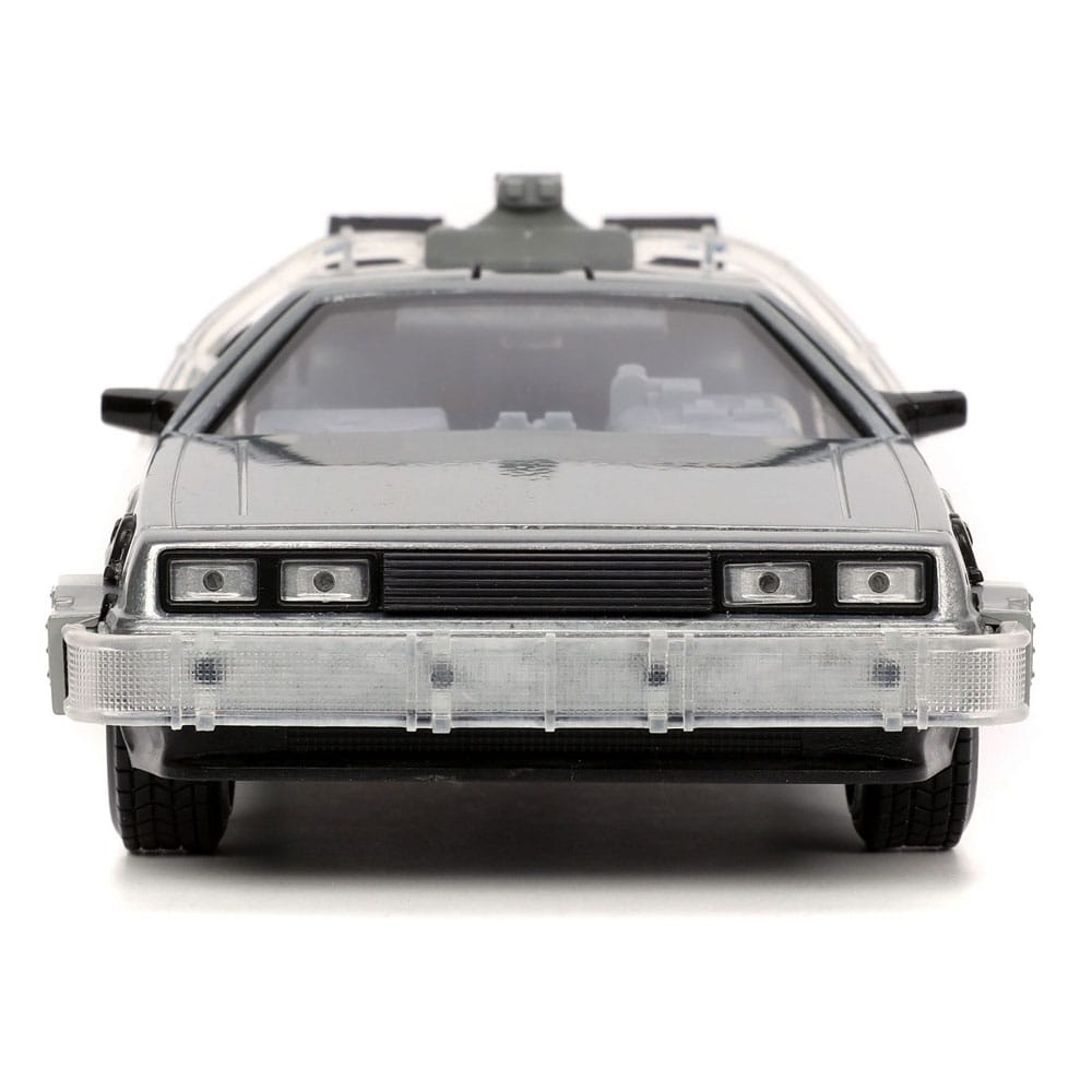 Tillbaka till Future II Hollywood Rides Diecast Model 1/24 Delorean Time Machine
