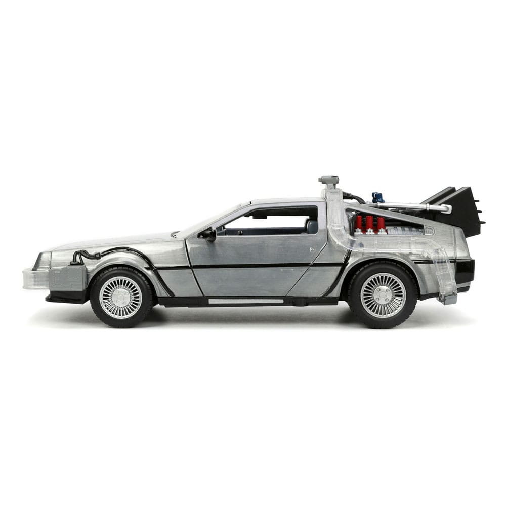 Tilbage til fremtiden II Hollywood Rides Diecast Model 1/24 DeLorean Time Machine