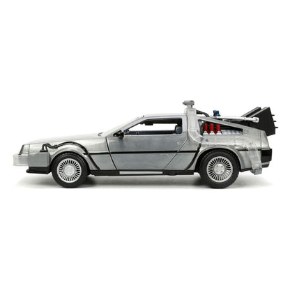 Tilbage til fremtiden II Hollywood Rides Diecast Model 1/24 DeLorean Time Machine